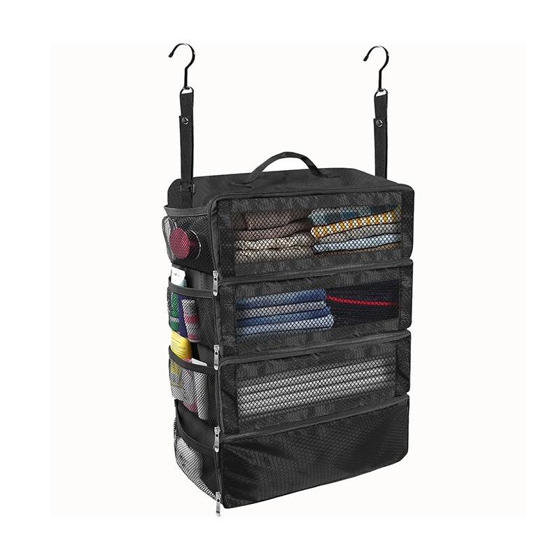Suitcase Organizer-Large Capacity Travel Luggage Organizer Hanging Shelve Packing Cube Closet Collapsible Hanging Storage Bags чорний
Suitcase Organizer-Large Capacity Travel Luggage Organizer Hanging Shelve Packing Cube Closet Collapsible Hanging Storage Bags чорний