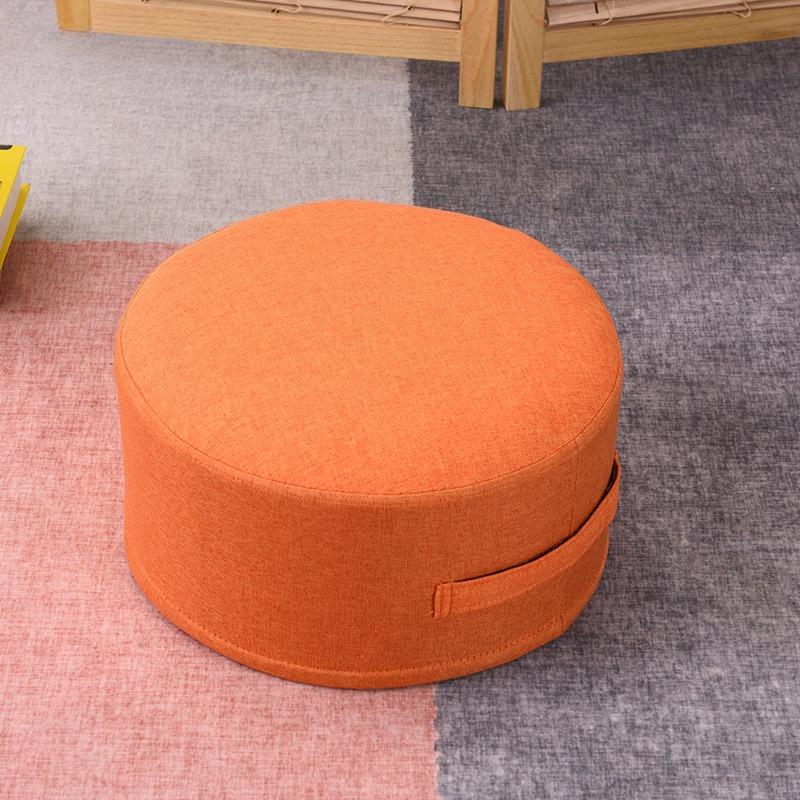 Cotton Linen Round Floor Cushion with Handle Solid Color Breathable Soft Seat Pad for Bay Window Bedroom Footstool Home Decor 37cmx20cm
Cotton Linen Round Floor Cushion with Handle Solid Color Breathable Soft Seat Pad for Bay Window Bedroom Footstool Home Decor 37cmx20cm