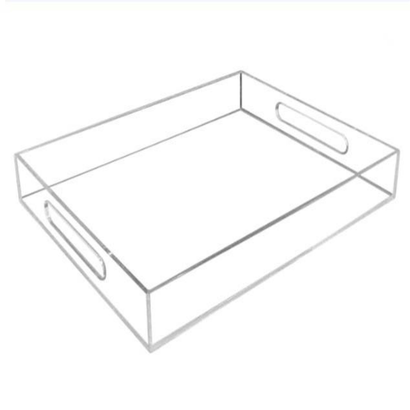 Clear Sturdy Acrylic Serving Tray With Handles Vanity Table Tray Letter Tray Organizer For Coffee Table Countertop lucency handle-40.5x30.5x5.1cm#0
Clear Sturdy Acrylic Serving Tray With Handles Vanity Table Tray Letter Tray Organizer For Coffee Table Countertop lucency handle-40.5x30.5x5.1cm#0