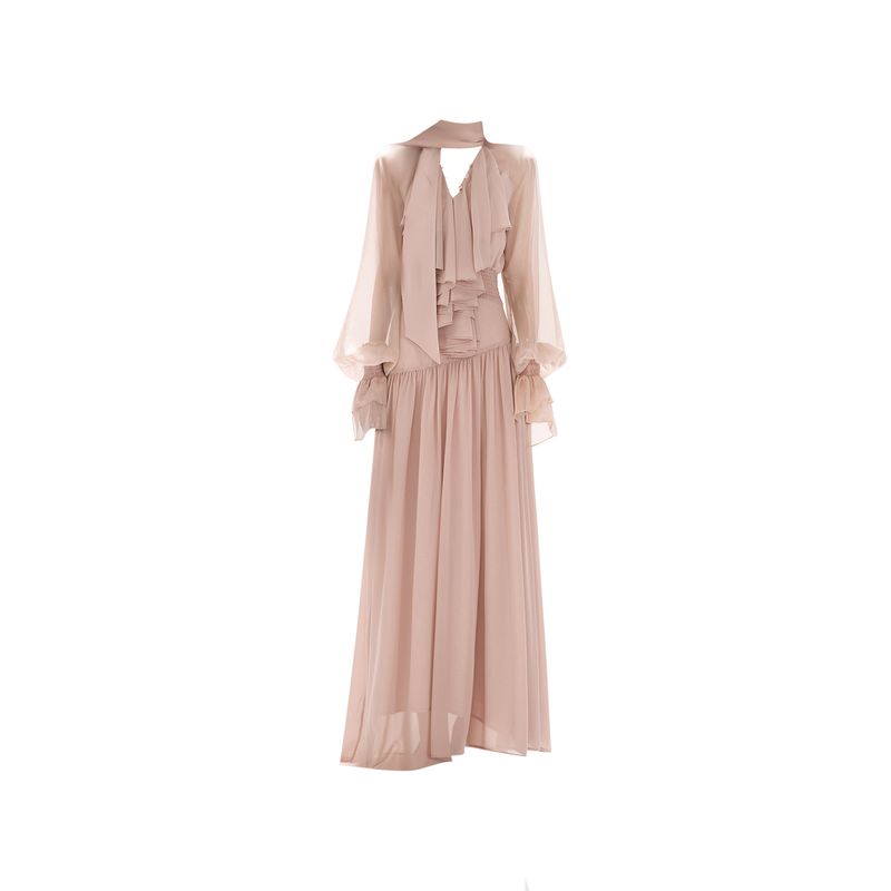 Gaositong French Court Style Lantern Sleeve Ribbon Dress for Women, Autumn and Winter 2025, Waist-Cinching Draped Dress Dress S
Gaositong French Court Style Lantern Sleeve Ribbon Dress for Women, Autumn and Winter 2025, Waist-Cinching Draped Dress Dress S