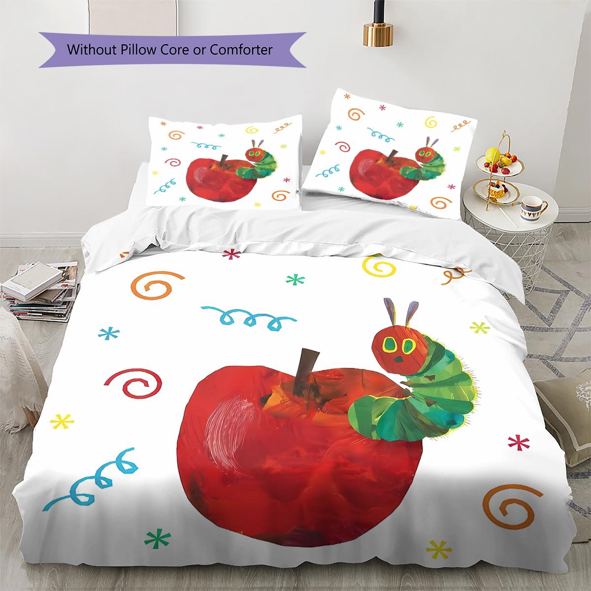 The Very Hungry Caterpillar Pattern Bedding,Quilt Set Quilt Cover Pillowcase Home Birthday Gift (1 * duvet cover + 2 * pillowcase, without core) 220x240cm
The Very Hungry Caterpillar Pattern Bedding,Quilt Set Quilt Cover Pillowcase Home Birthday Gift (1 * duvet cover + 2 * pillowcase, without core) 220x240cm