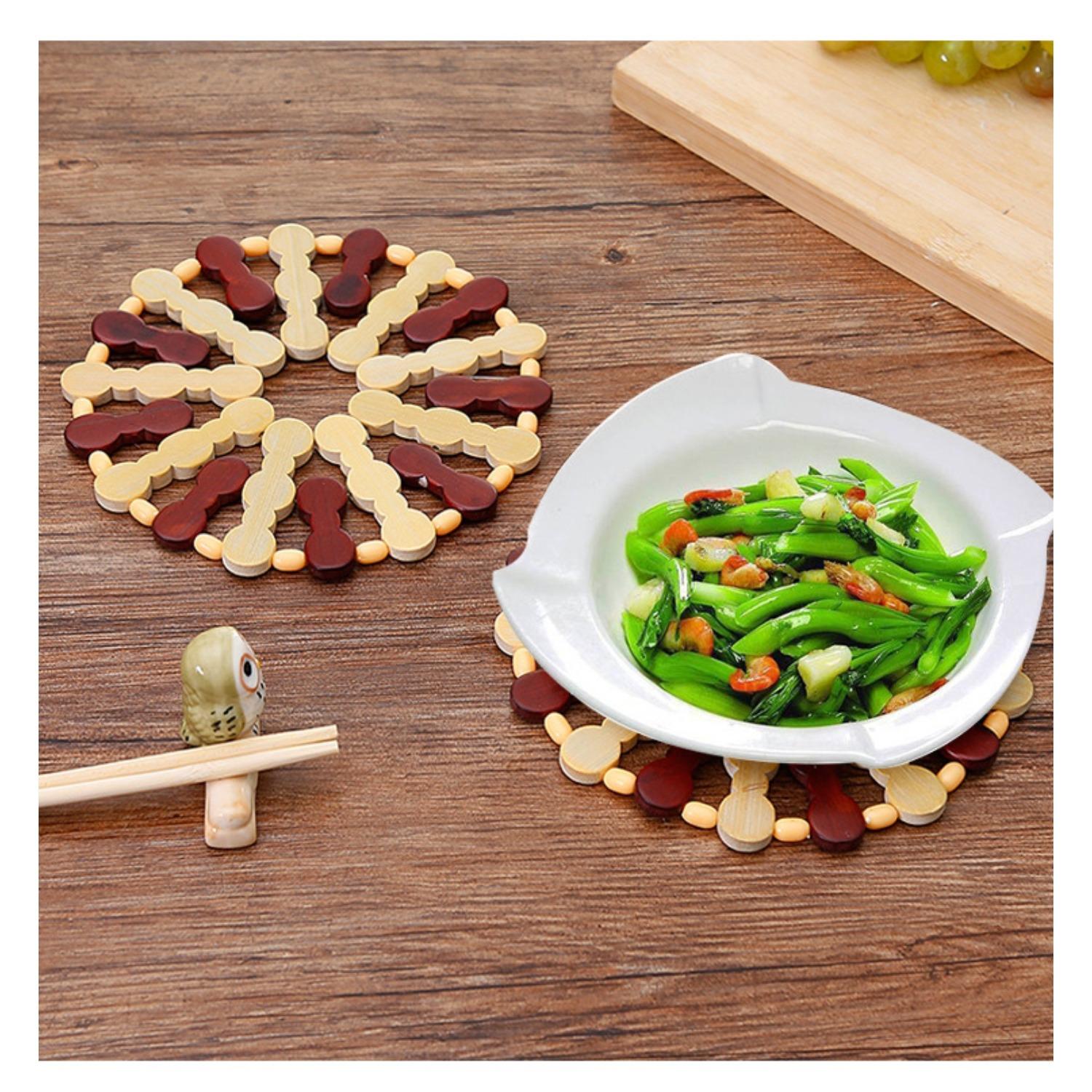 Круглый коврик для компьютера из бамбука, кухонный коврик из бамбука, коврик для миски, двухцветный коврик для миски из бамбука
Круглый коврик для компьютера из бамбука, кухонный коврик из бамбука, коврик для миски, двухцветный коврик для миски из бамбука