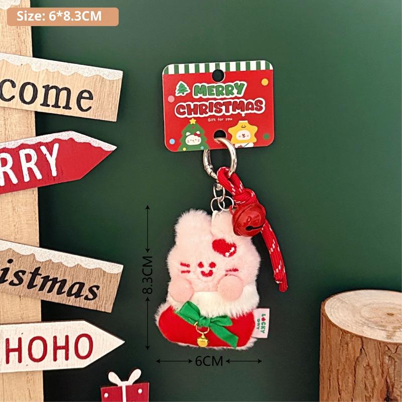Cute Cartoon Plush Christmas Doll Pendant Keychain Kawaii Stuffed Doll Backpack Pendant Decoration Accessories Christmas Gift
Cute Cartoon Plush Christmas Doll Pendant Keychain Kawaii Stuffed Doll Backpack Pendant Decoration Accessories Christmas Gift