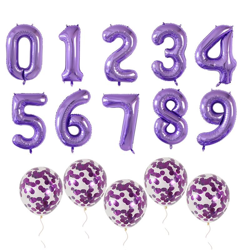 30/40Inch Number Balloons Rose Gold Silver Blue Confetti Digital Globos Wedding Birthday Party Decoration Baby Shower Supplies number 9&40inch фіолетовий
30/40Inch Number Balloons Rose Gold Silver Blue Confetti Digital Globos Wedding Birthday Party Decoration Baby Shower Supplies number 9&40inch фіолетовий