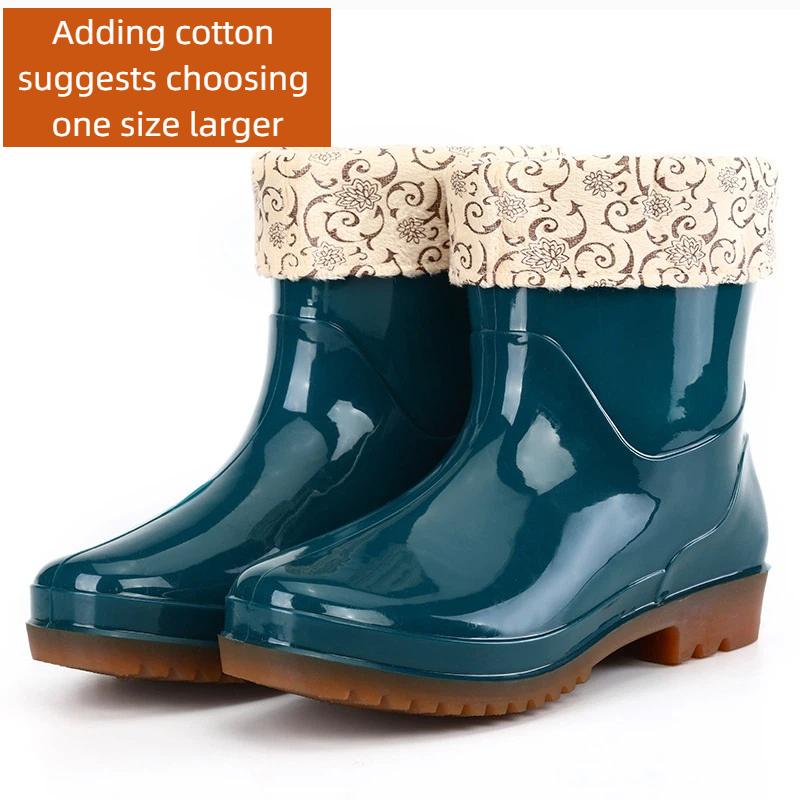 Женские бархатные утепленные резиновые сапоги с низким голенищем 41 темно-зеленого
Женские бархатные утепленные резиновые сапоги с низким голенищем 41 темно-зеленого