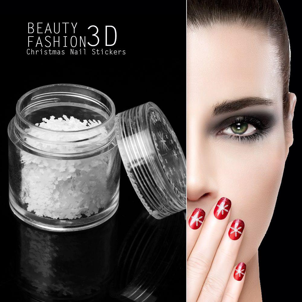 Women DIY Art Tips 3D Paillettes White Snowflakes Glitter Sequins Christmas Nail Stickers
Women DIY Art Tips 3D Paillettes White Snowflakes Glitter Sequins Christmas Nail Stickers