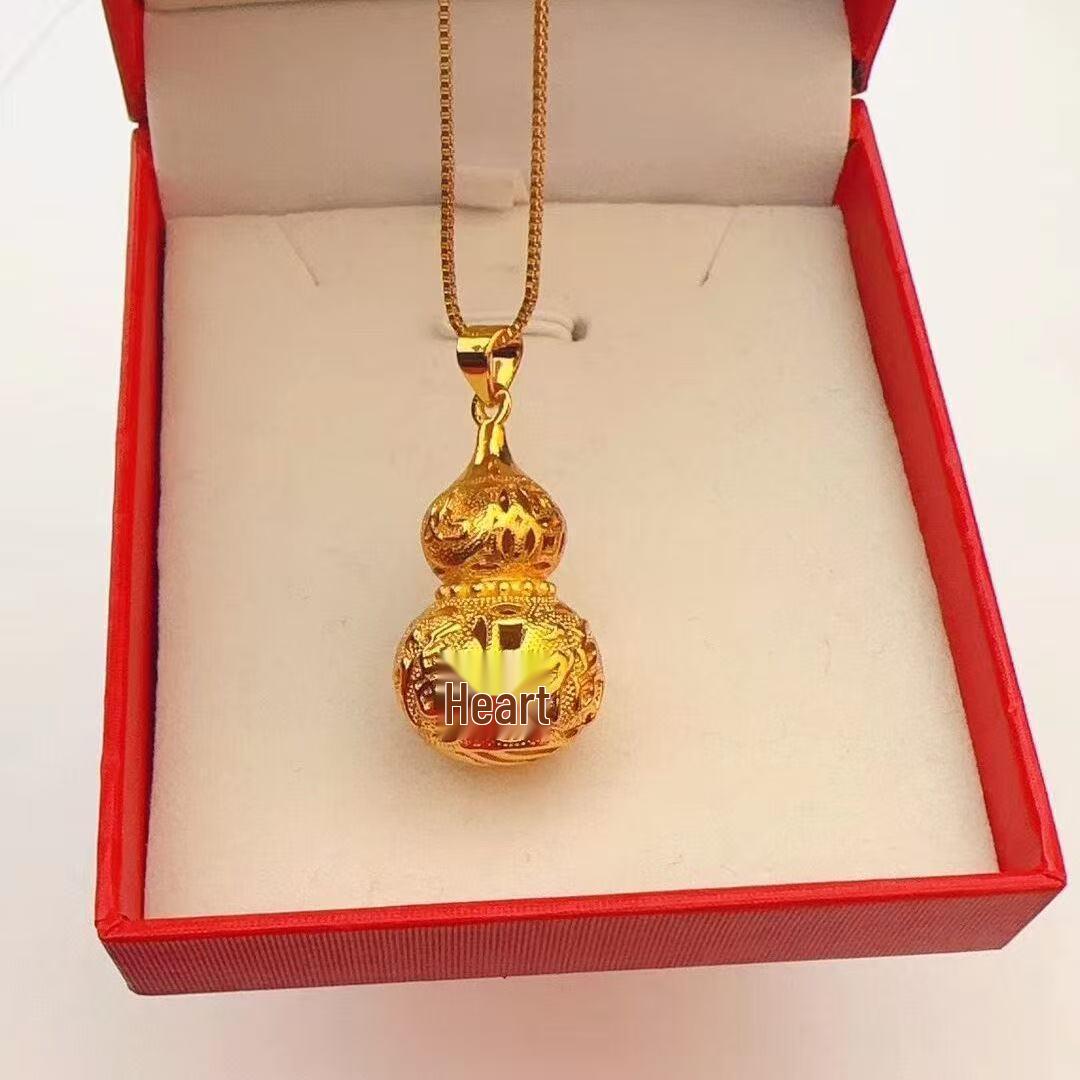 Hollow-Out Fu Gourd Pendant Necklace for Women - Auspicious O-Shaped Chain Jewelry
Hollow-Out Fu Gourd Pendant Necklace for Women - Auspicious O-Shaped Chain Jewelry