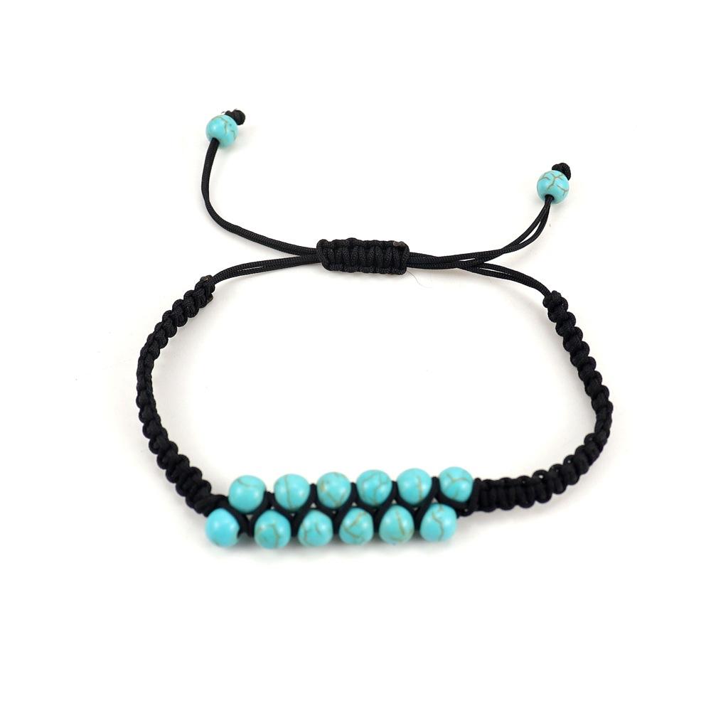 Bohemian Hand-Woven Round Bead Natural Stone Crystal Double Row Woven Couple Bracelet B101
Bohemian Hand-Woven Round Bead Natural Stone Crystal Double Row Woven Couple Bracelet B101
