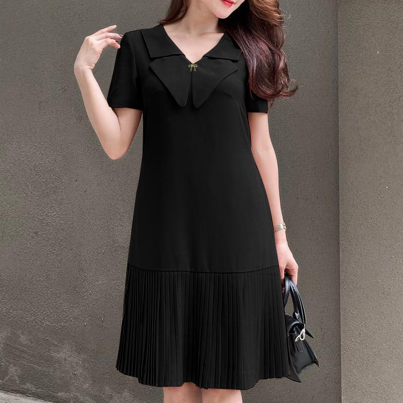 ZANZEA Women Summer V-Neck Casual Short Sleeve Solid Dress S чорний
ZANZEA Women Summer V-Neck Casual Short Sleeve Solid Dress S чорний