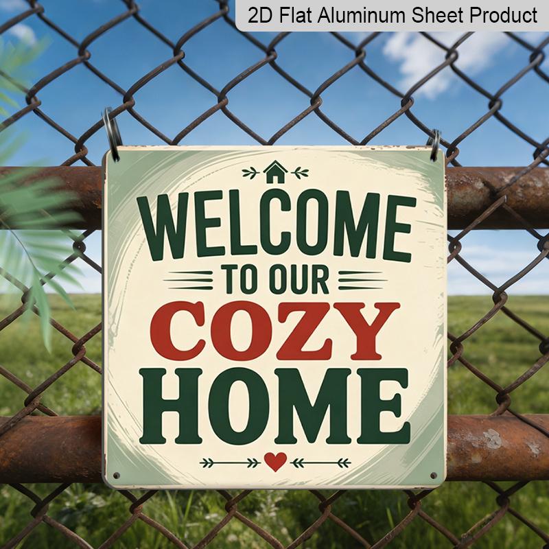 2D Flat, 1pc, Metal Aluminum Sign, Outdoor Wall Art, Welcome To Our Cozy Home Sign, Living Room Wall Art, Entryway Decoration, Bedroom Display 20*20cm
2D Flat, 1pc, Metal Aluminum Sign, Outdoor Wall Art, Welcome To Our Cozy Home Sign, Living Room Wall Art, Entryway Decoration, Bedroom Display 20*20cm