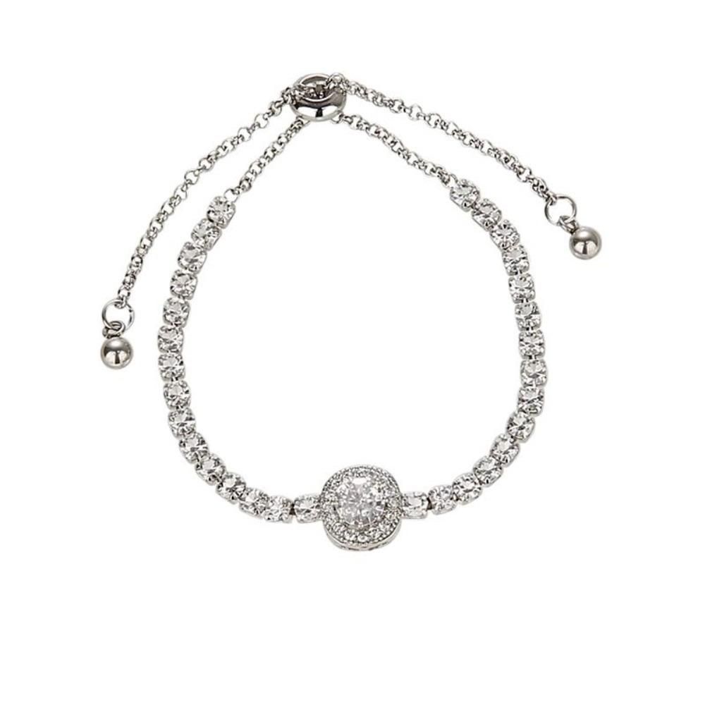 Adjustable Women Crystal Hand Bracelet Waterproof Friendship Bracelet Hand Accessory срібний
Adjustable Women Crystal Hand Bracelet Waterproof Friendship Bracelet Hand Accessory срібний