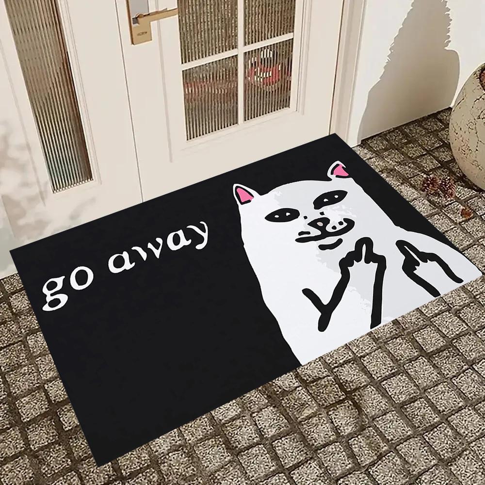 VIKAMA American Trend Middle Finger Kitten Carpet Home Entry Door Mat Sofa Coffee Table Window Floor Mat Home Decoration Outdoor 40X60CM(1.3X2FT
VIKAMA American Trend Middle Finger Kitten Carpet Home Entry Door Mat Sofa Coffee Table Window Floor Mat Home Decoration Outdoor 40X60CM(1.3X2FT