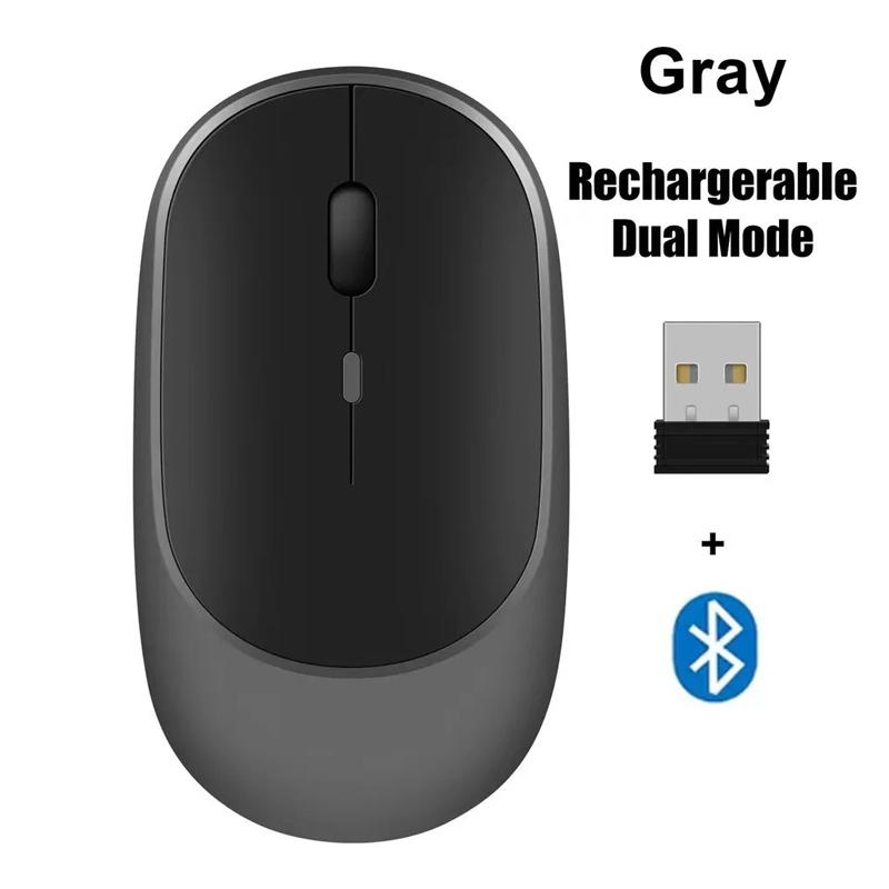 Wireless Mouse Rechargeable Mouse Dual Modes Bluetooth-compatible 2.4G USB Mice For Computer Laptop Tablet Macbook Mause
Wireless Mouse Rechargeable Mouse Dual Modes Bluetooth-compatible 2.4G USB Mice For Computer Laptop Tablet Macbook Mause