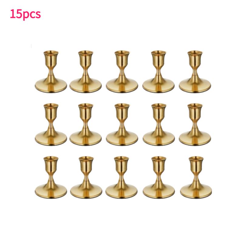 15/30pcs Metal Candle Holder Nordic Candlestick Ornaments Tabletop Decor for Christmas Valentine Day Candlelight Dinners Wedding
15/30pcs Metal Candle Holder Nordic Candlestick Ornaments Tabletop Decor for Christmas Valentine Day Candlelight Dinners Wedding