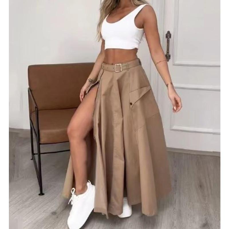 Летний женский темпераментный элегантный жилет без рукавов однотонный комплект с разрезом на поясе и юбкой до половины тела 2XL коричневый
Летний женский темпераментный элегантный жилет без рукавов однотонный комплект с разрезом на поясе и юбкой до половины тела 2XL коричневый