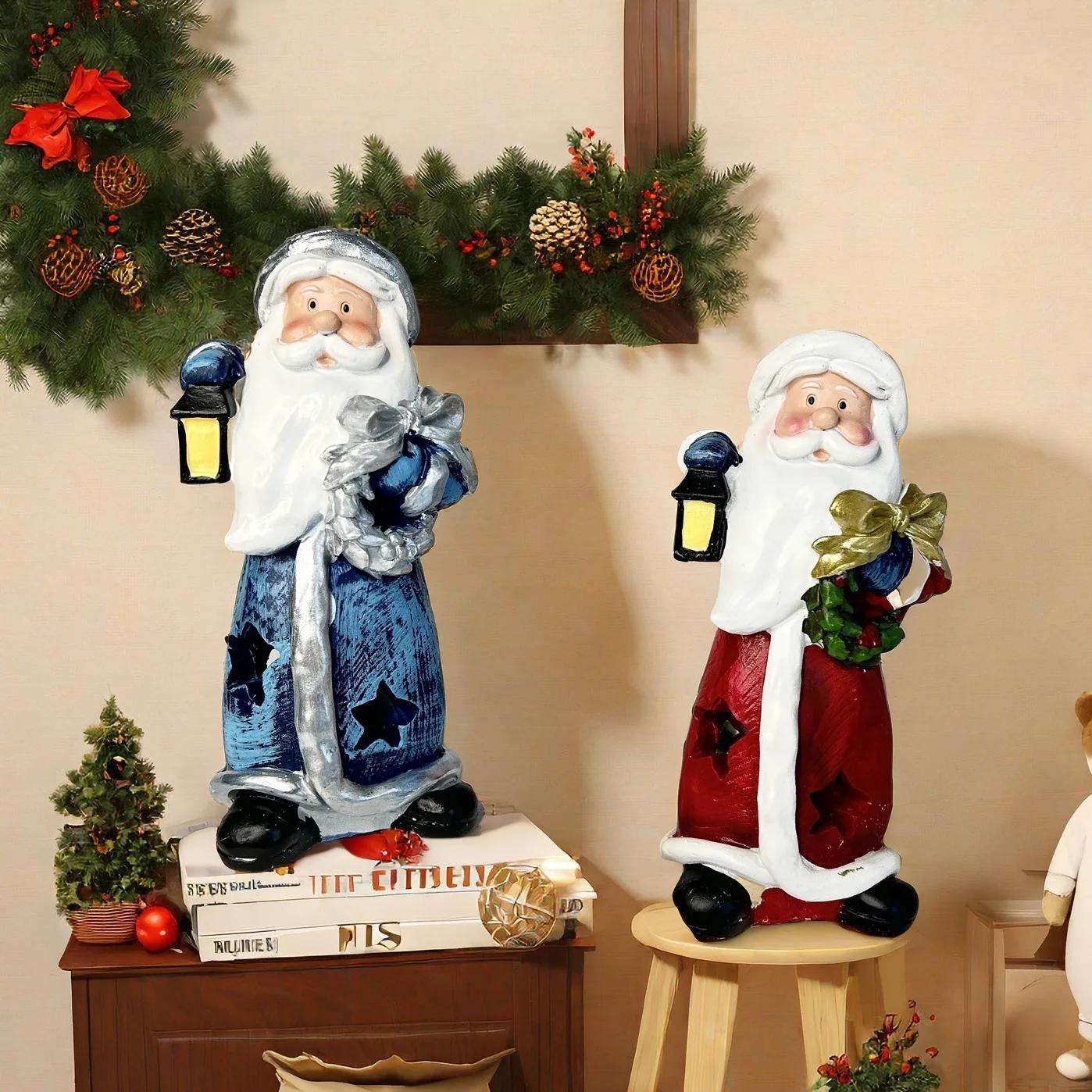 Resin Christmas Santa Lamp Home Decorative Christmas Figurines Light for Holiday Decor
Resin Christmas Santa Lamp Home Decorative Christmas Figurines Light for Holiday Decor