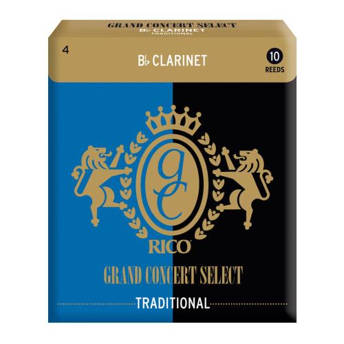 D Addario WoodWinds Grand Concert Select Traditional Reeds for Bb Clarinet, RGC10BCL400, Hardness 4.0, Pack of 10
D Addario WoodWinds Grand Concert Select Traditional Reeds for Bb Clarinet, RGC10BCL400, Hardness 4.0, Pack of 10