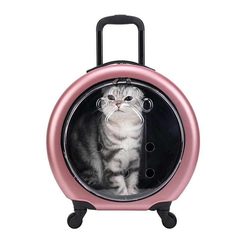 Transparent PC Pet Rolling Carrier Convenient Outdoor Cat Cage Comfortable Breathable Flight Case Universal Wheels Cat Travel розового золота
Transparent PC Pet Rolling Carrier Convenient Outdoor Cat Cage Comfortable Breathable Flight Case Universal Wheels Cat Travel розового золота