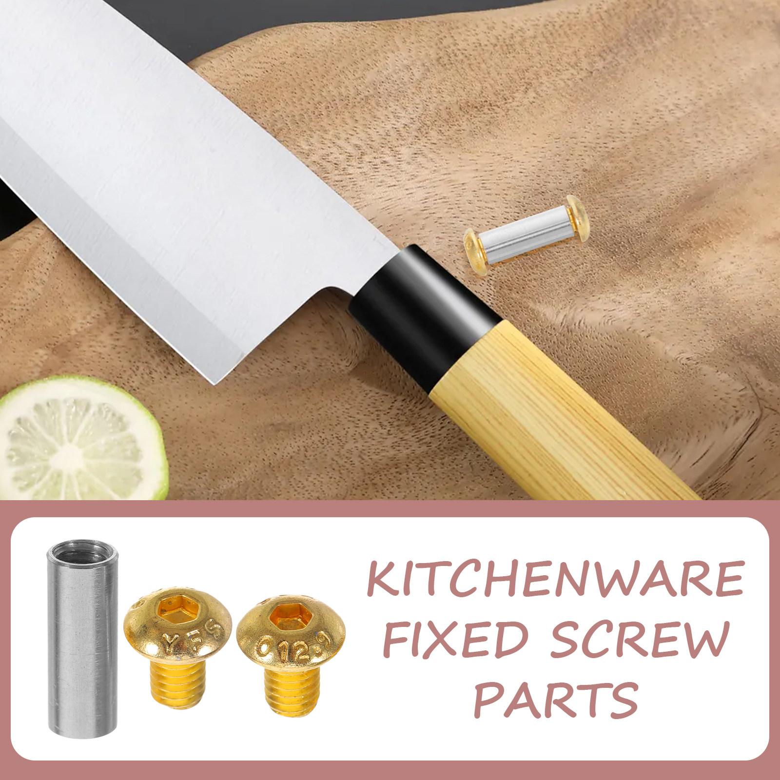 2Pcs Solid Brass Knife Handle Rivets DIY Knife Making Accessories Easy Install Round Head Metal Fasteners for Wood Handle Repair 2x0.5x0.5cm
2Pcs Solid Brass Knife Handle Rivets DIY Knife Making Accessories Easy Install Round Head Metal Fasteners for Wood Handle Repair 2x0.5x0.5cm