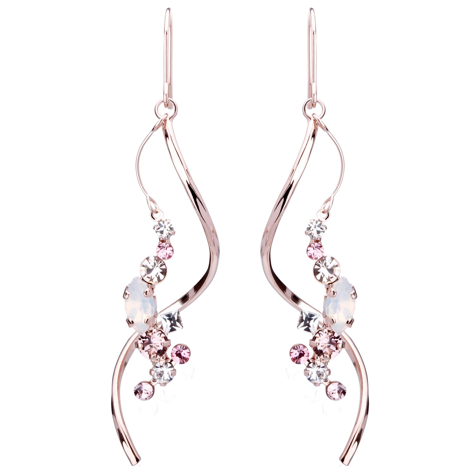 LOKUMI Earrings Made in Japan Preciosa Crystal Hypoallergenic Hook Earrings Bijou Large Swing Simple Popular Swinging Gift Present Gold x White
LOKUMI Earrings Made in Japan Preciosa Crystal Hypoallergenic Hook Earrings Bijou Large Swing Simple Popular Swinging Gift Present Gold x White