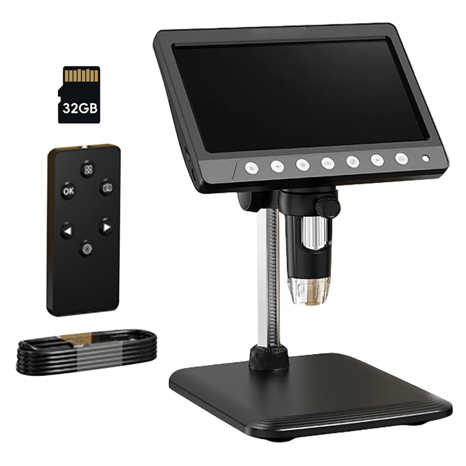 IPS 1200X Coin Microscope 1080P Video Focusing Digital Microscope Camera with 32 GB Card for Adults Kids 7 &
IPS 1200X Coin Microscope 1080P Video Focusing Digital Microscope Camera with 32 GB Card for Adults Kids 7 &