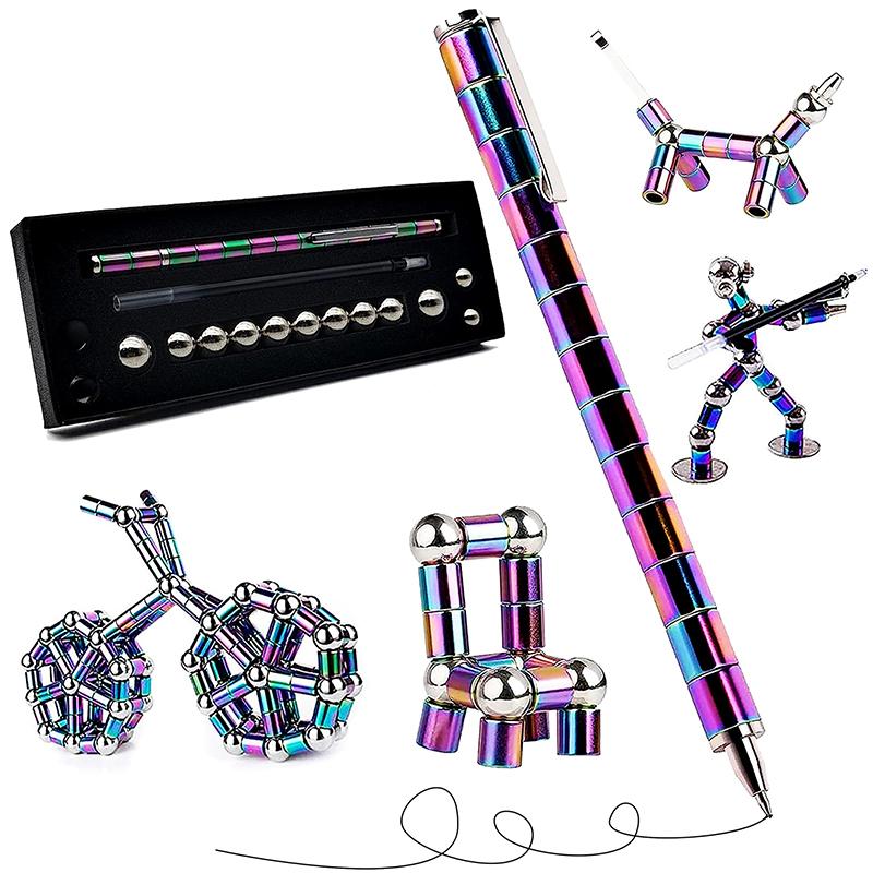 Fidget Magnetic Pen Toy Magnet Polar Pen Decompression Writing Pen For Anxiety Relief Finger Spinning Gifts For Kids And Teen
Fidget Magnetic Pen Toy Magnet Polar Pen Decompression Writing Pen For Anxiety Relief Finger Spinning Gifts For Kids And Teen