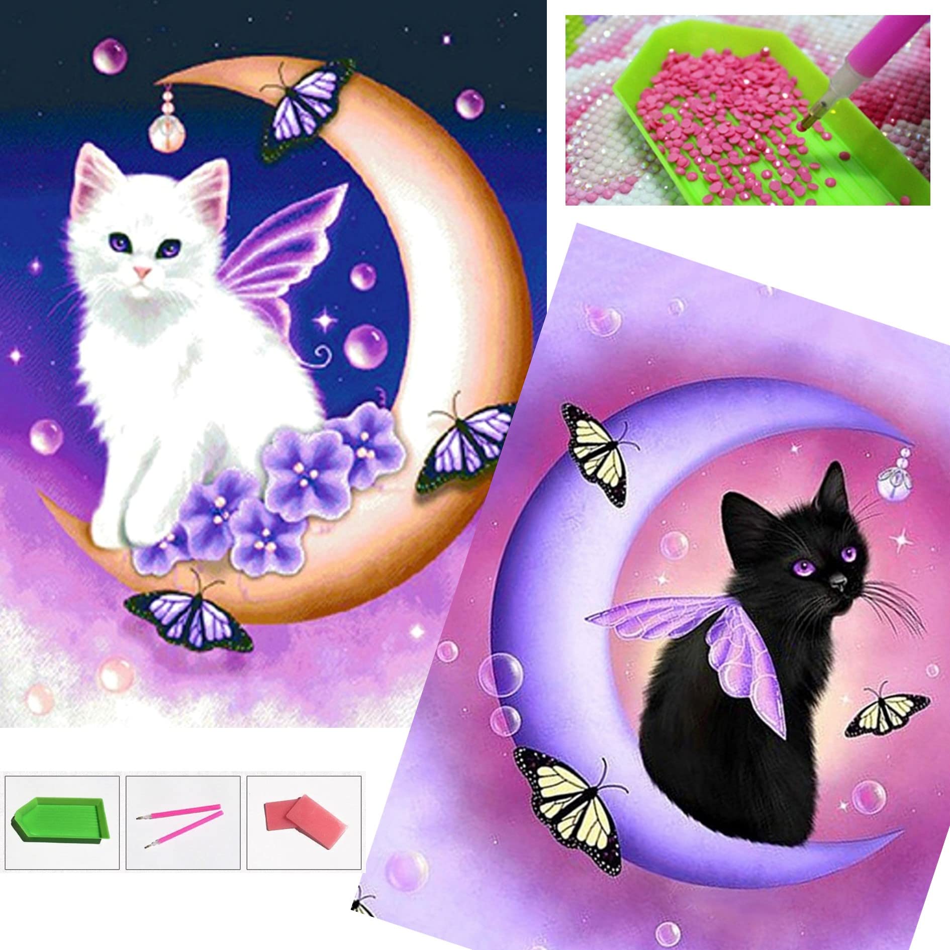 Leiasnow Diamond Art Set Cat Beginner Kit Diamond Beads Bead Art Paste Type Set of (Категория А, 2)
Leiasnow Diamond Art Set Cat Beginner Kit Diamond Beads Bead Art Paste Type Set of (Категория А, 2)
