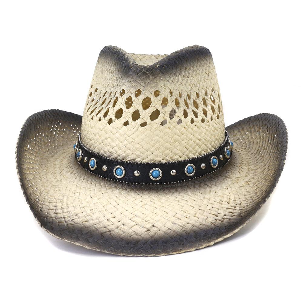Khaki Straw Fashion Design Men Womens Summer Hat Western Cowboy Hat Handmade Female Wide Brim Sun Protective Beach Sun Hats One Size чорний
Khaki Straw Fashion Design Men Womens Summer Hat Western Cowboy Hat Handmade Female Wide Brim Sun Protective Beach Sun Hats One Size чорний