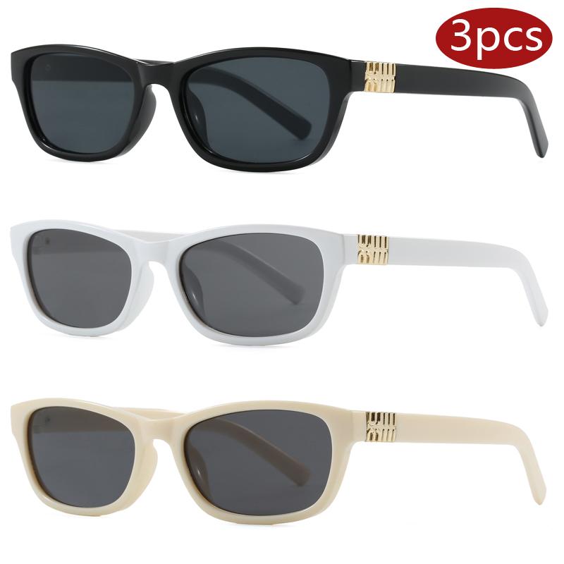 3pcs Fashion Versatile Cat Eye Sunglasses New Retro Women Multi Color Eyewear Polygonal Vacation Outdoor Sun Block Sun Glasses
3pcs Fashion Versatile Cat Eye Sunglasses New Retro Women Multi Color Eyewear Polygonal Vacation Outdoor Sun Block Sun Glasses