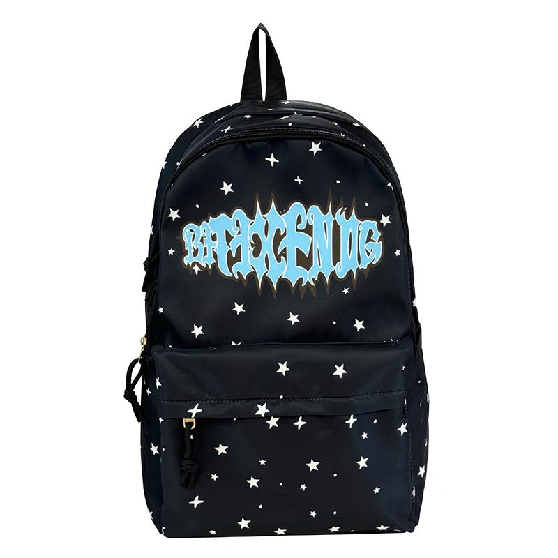 Large Capacity Student Schoolbag Men s Waterproof Travel Backpack Stars Letter Printed Women s Backpack чорний
Large Capacity Student Schoolbag Men s Waterproof Travel Backpack Stars Letter Printed Women s Backpack чорний