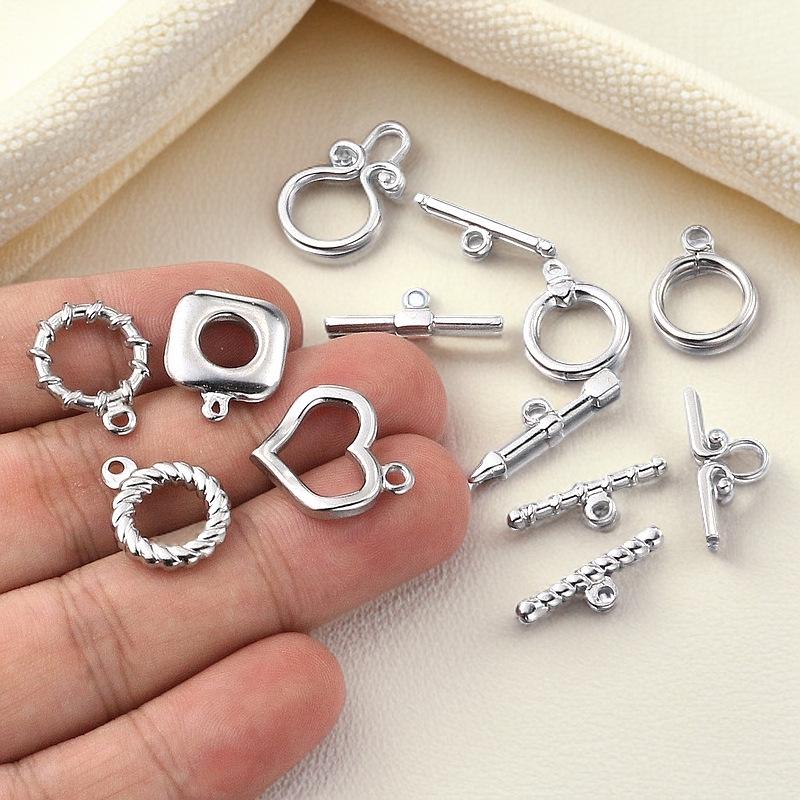 Stainless Steel Heart-Shaped OT Clasp for DIY Necklaces & Bracelets - Personalized Jewelry Connector & Accessory 2 sets/package
Stainless Steel Heart-Shaped OT Clasp for DIY Necklaces & Bracelets - Personalized Jewelry Connector & Accessory 2 sets/package