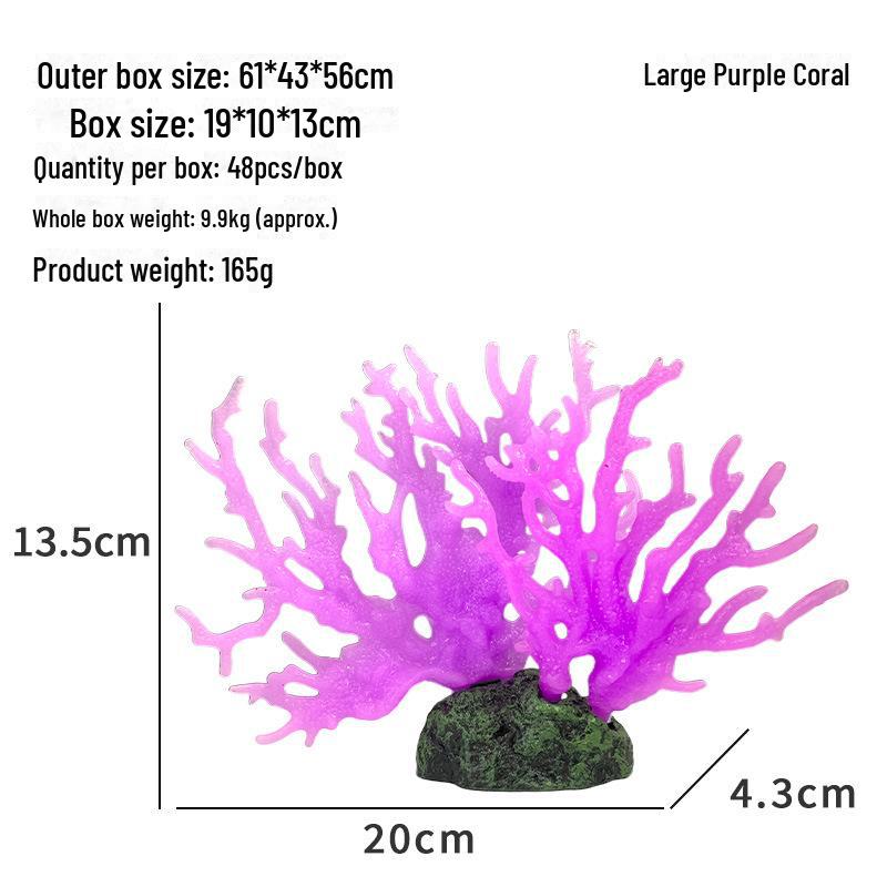 Large Soft Coral Aquarium Ornament: Iron Branch for Ocean-Themed Fish Tanks
Large Soft Coral Aquarium Ornament: Iron Branch for Ocean-Themed Fish Tanks