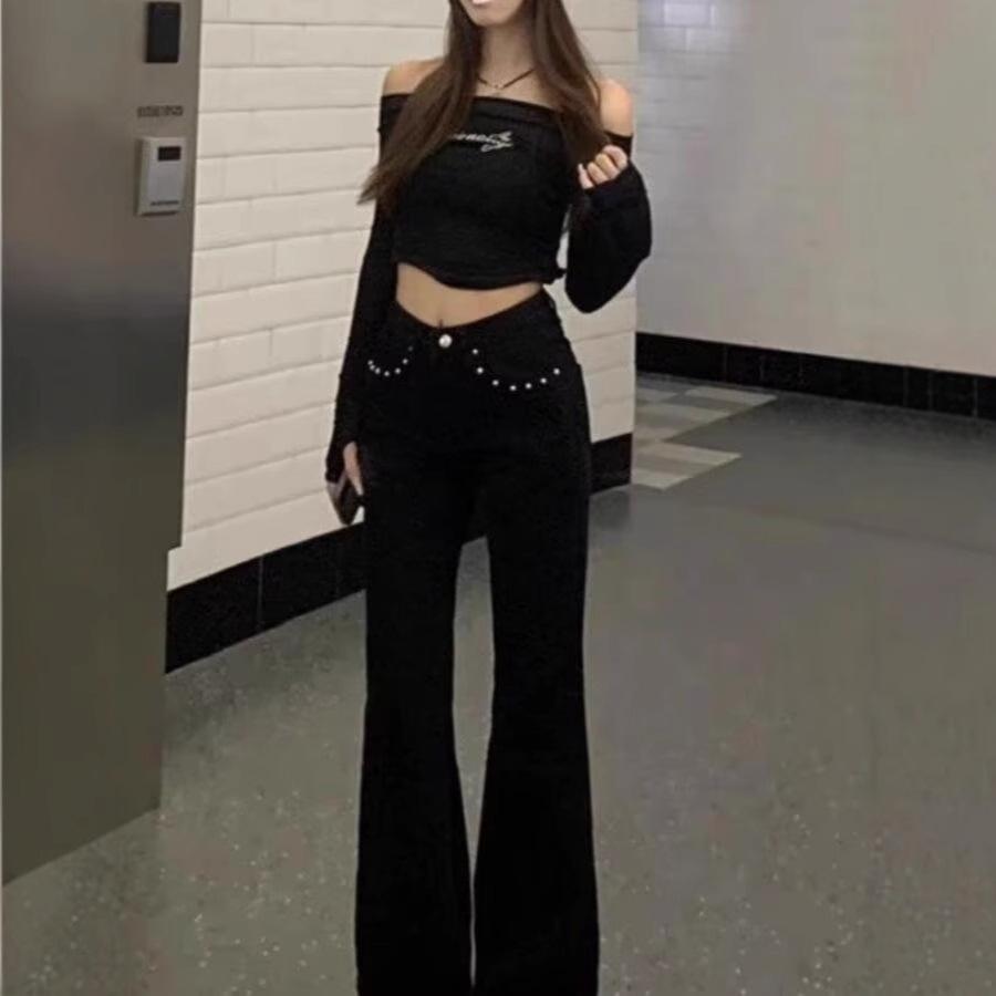 Women s Black High Waist Slimming Micro Flare Jeans - Versatile Korean Style for Spring & Autumn XXXL
Women s Black High Waist Slimming Micro Flare Jeans - Versatile Korean Style for Spring & Autumn XXXL