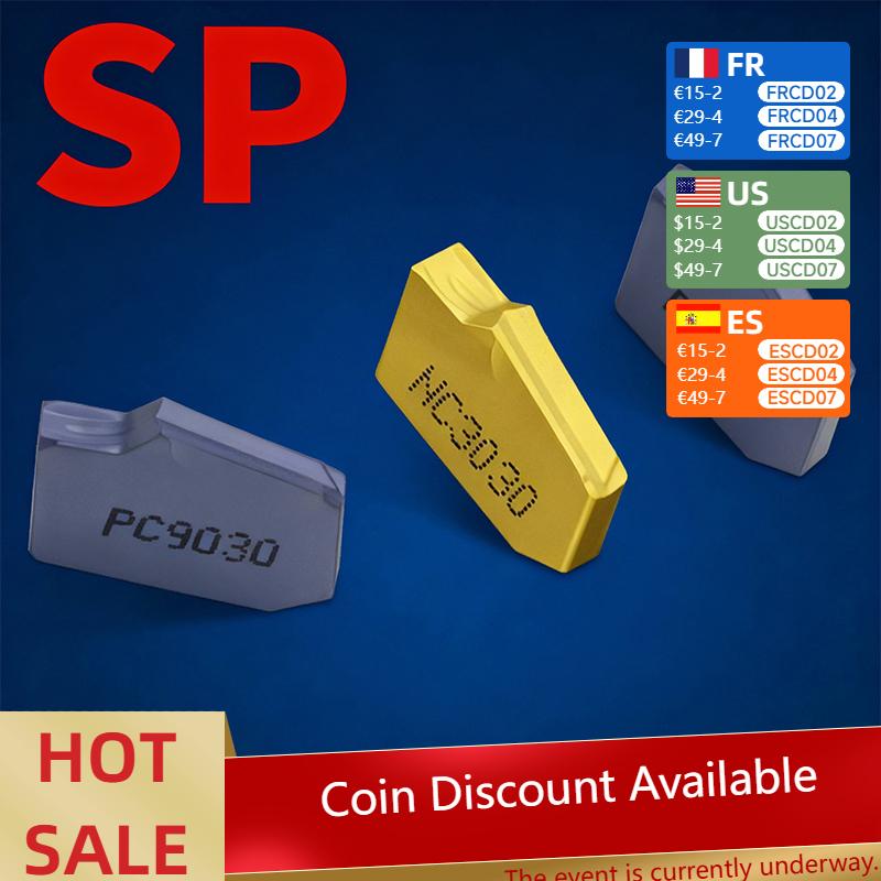 SP200 SP300 SP400 SP600 PC9030 NC3030 Slotted Carbide Inserts Parting and grooving metal Tool Lathe Tool grooving turning tool SP300 PC9030
SP200 SP300 SP400 SP600 PC9030 NC3030 Slotted Carbide Inserts Parting and grooving metal Tool Lathe Tool grooving turning tool SP300 PC9030