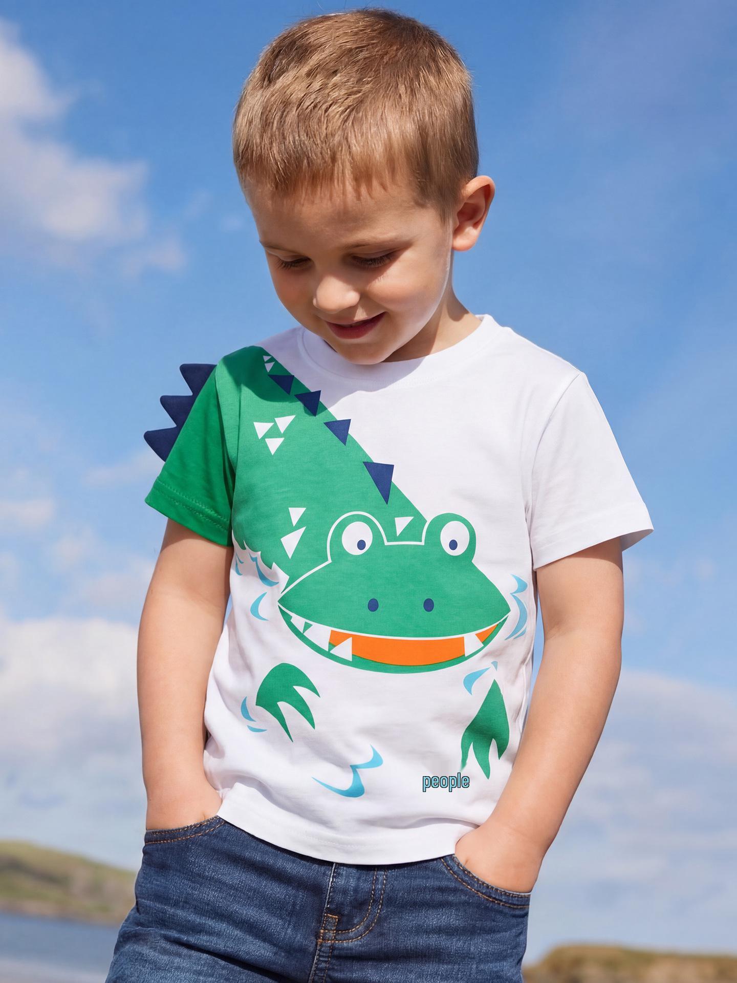 European Style Boys Round Neck Short Sleeve T-shirt - Summer Knit with Creative Print 130cm (7Y) білий
European Style Boys Round Neck Short Sleeve T-shirt - Summer Knit with Creative Print 130cm (7Y) білий