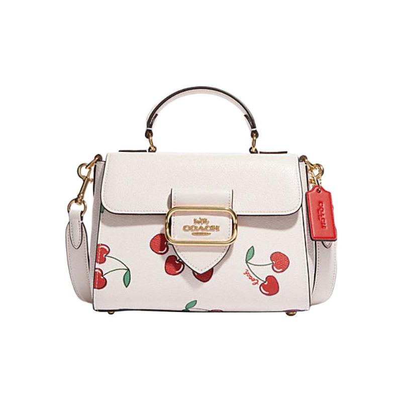 COACH Morgan 21 snap button flap closure heart cherry print artificial leather with calfskin shoulder crossbody handbag small women s white білий
COACH Morgan 21 snap button flap closure heart cherry print artificial leather with calfskin shoulder crossbody handbag small women s white білий