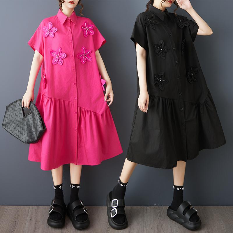 DIMANAF New Plus Size Loose Dress Basic Flower Spliced Women 2025 Summer Casual Style Short Sleeves Shirt Dress Maxi One Size рожевий
DIMANAF New Plus Size Loose Dress Basic Flower Spliced Women 2025 Summer Casual Style Short Sleeves Shirt Dress Maxi One Size рожевий