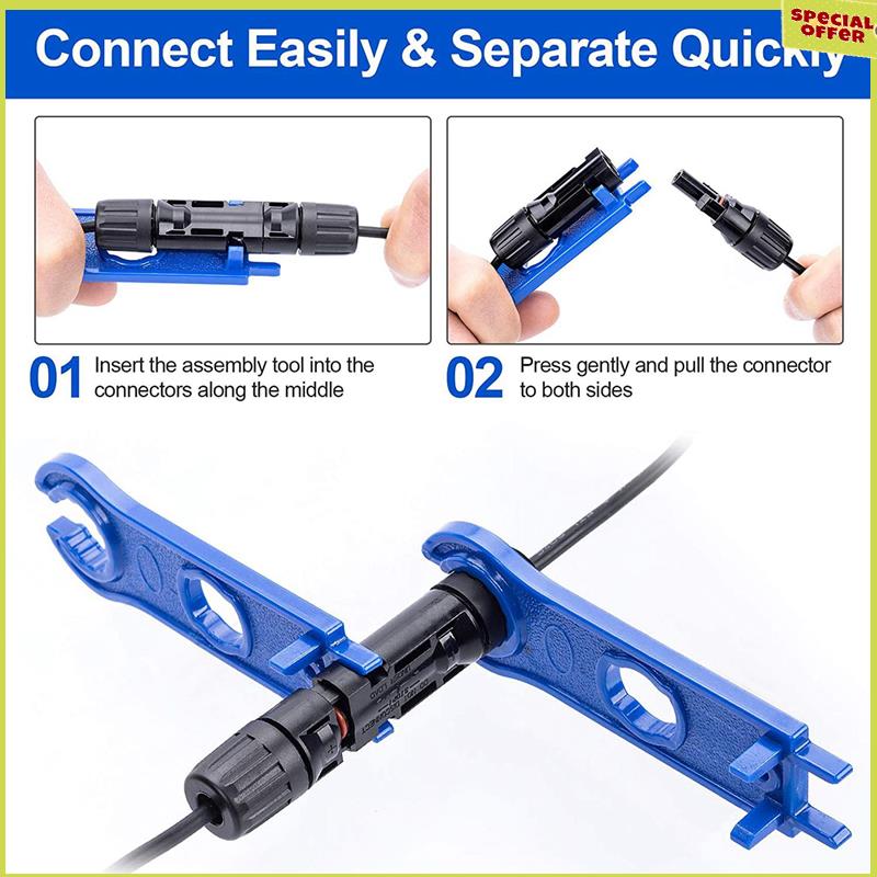 A34R 12PCS Solar Connector Tool Wrenches, Solar Panel Connector Assembly Tool For Connectors,Plastic Solar Wrench Spanner NONE синий
A34R 12PCS Solar Connector Tool Wrenches, Solar Panel Connector Assembly Tool For Connectors,Plastic Solar Wrench Spanner NONE синий