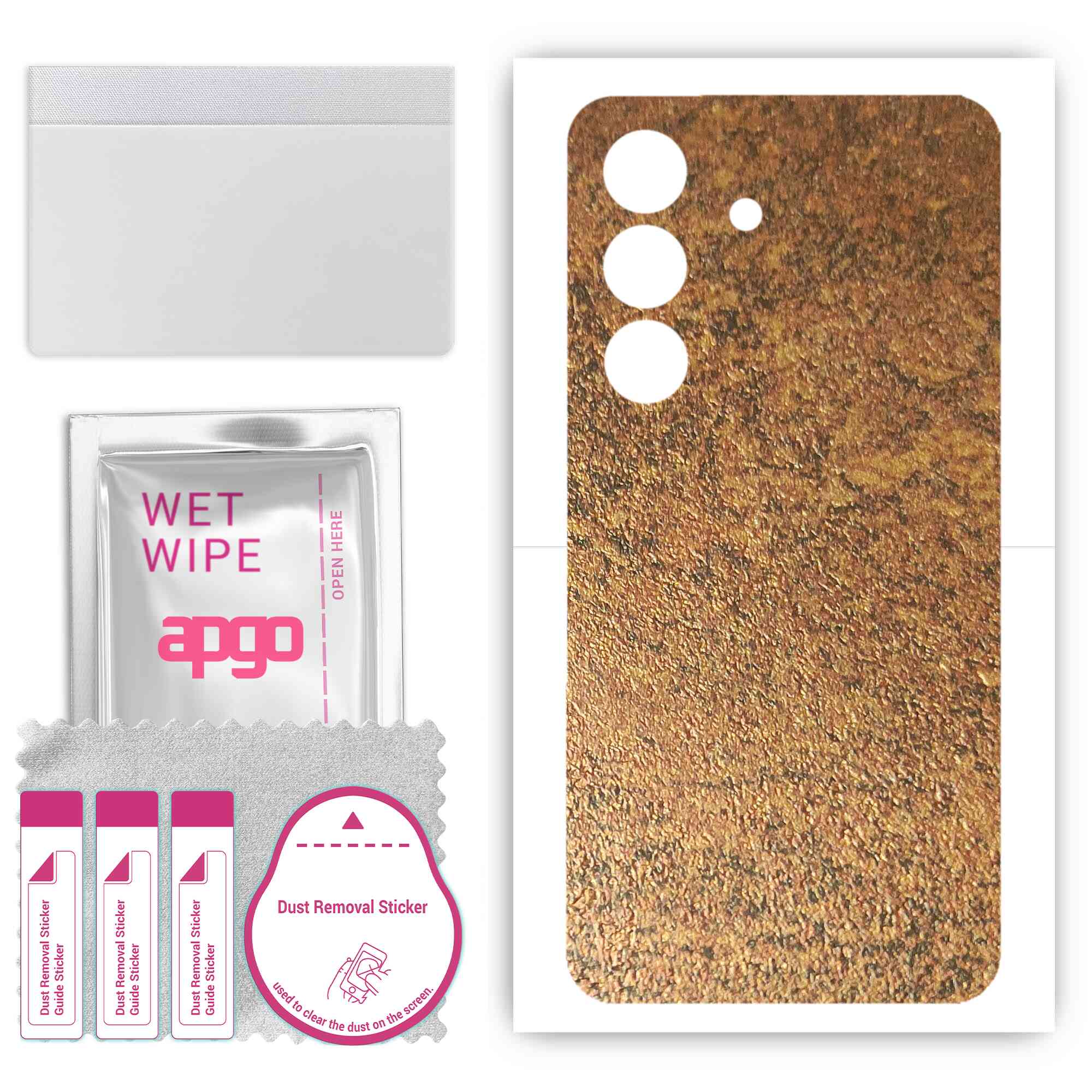 apgo skin sticker film foil vinyl for the BACK compatible with Samsung Galaxy S24, scratch-resistant, easy to install - Rusty Copper
apgo skin sticker film foil vinyl for the BACK compatible with Samsung Galaxy S24, scratch-resistant, easy to install - Rusty Copper