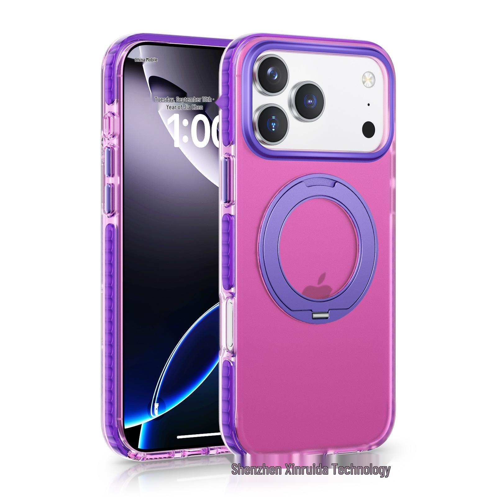 Color Block Magnetic Rotating Stand Case for iPhone 17 Pro Max, Airbag Anti-fall Protective Cover for Apple 16 17 Pro рожевий червоний колір
Color Block Magnetic Rotating Stand Case for iPhone 17 Pro Max, Airbag Anti-fall Protective Cover for Apple 16 17 Pro рожевий червоний колір