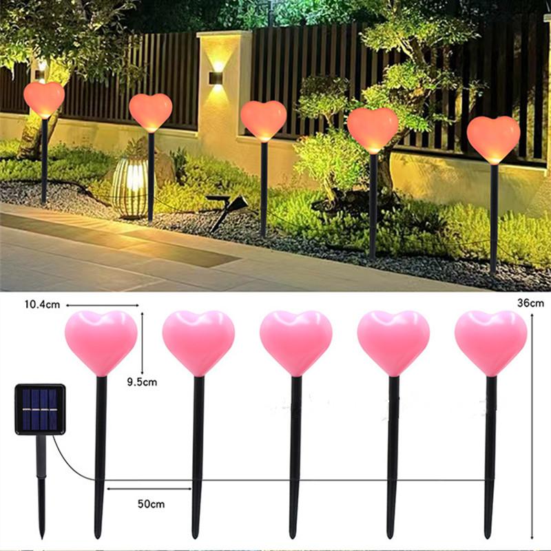 Solar Powered 5pcs Heart-Shaped Garden Lights Waterproof Outdoor Light Stake Lamps Garden Lights Valentine S Day Decorations
Solar Powered 5pcs Heart-Shaped Garden Lights Waterproof Outdoor Light Stake Lamps Garden Lights Valentine S Day Decorations
