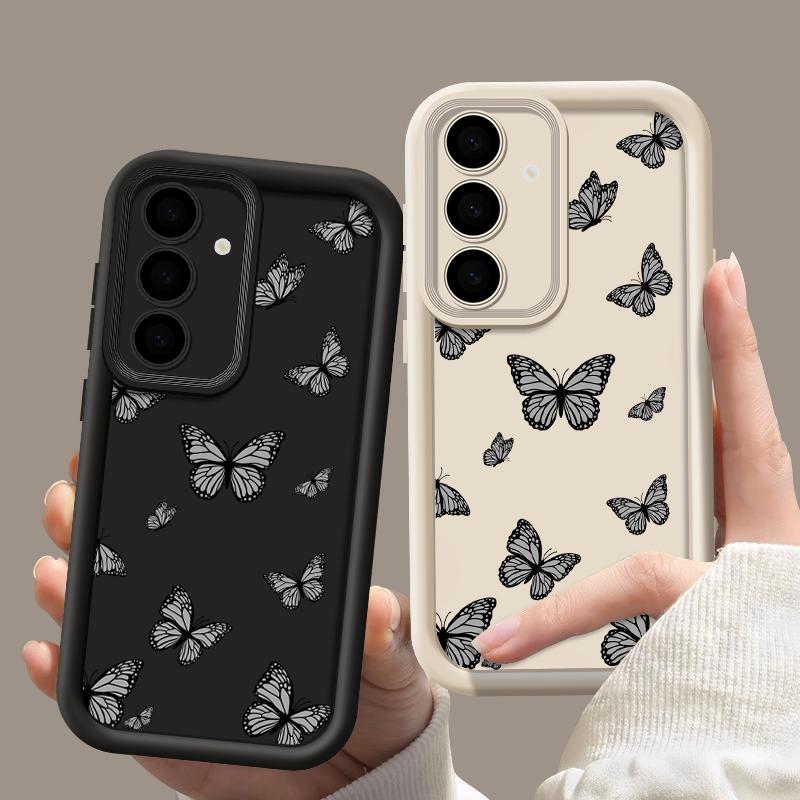 Модный мягкий силиконовый чехол с принтом бабочек для Samsung S24 FE S23 S22 S21 Ultra A54 A34 A55 A35 A52 A14, защитный матовый противоударный чехол для объектива Samsung S24 чёрный
Модный мягкий силиконовый чехол с принтом бабочек для Samsung S24 FE S23 S22 S21 Ultra A54 A34 A55 A35 A52 A14, защитный матовый противоударный чехол для объектива Samsung S24 чёрный