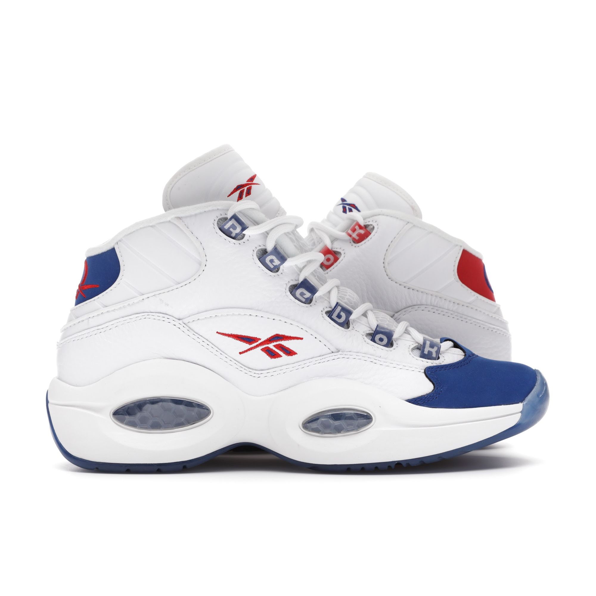 Детские кроссовки Reebok Question Mid J Double Cross White Collegiate-Royal Primal-Red FV8122
Детские кроссовки Reebok Question Mid J Double Cross White Collegiate-Royal Primal-Red FV8122