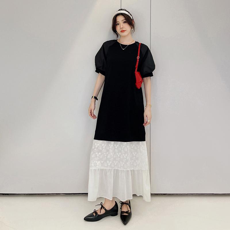 DIMANAF 2025 Women Summer Long Dress Basic Vintage Short Sleeve Shirt Dress Casual Loose Plus Size Dress 3XL чорний
DIMANAF 2025 Women Summer Long Dress Basic Vintage Short Sleeve Shirt Dress Casual Loose Plus Size Dress 3XL чорний