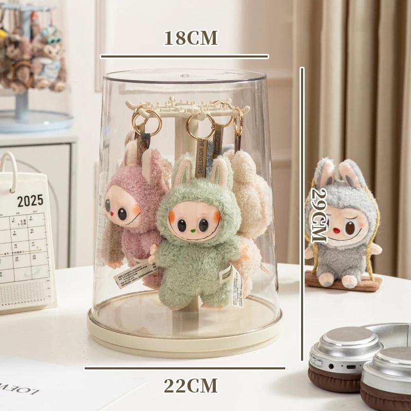 Transparent Acrylic Rotating Dustproof Display Case for Labubu Plush & Blind Box Figurines - White/Pink/Blue белый
Transparent Acrylic Rotating Dustproof Display Case for Labubu Plush & Blind Box Figurines - White/Pink/Blue белый