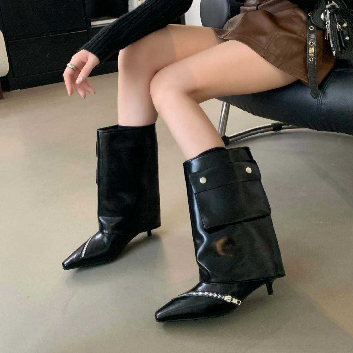 Нишевый дизайн остроносые ботильоны на шпильке, персонализированное украшение сумки, сапоги с большим обхватом голенища в стиле Spice Girl, женские сапоги на одной педали 39 темно-коричневого
Нишевый дизайн остроносые ботильоны на шпильке, персонализированное украшение сумки, сапоги с большим обхватом голенища в стиле Spice Girl, женские сапоги на одной педали 39 темно-коричневого