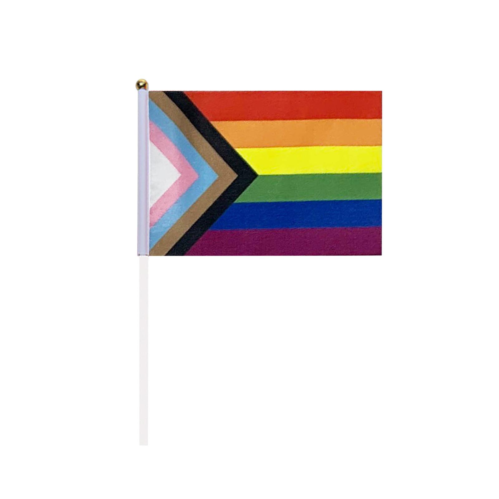 LoveVC Rainbow Pride Stick Flag Set Маленький ручний прапорець 5x8 дюймів C
LoveVC Rainbow Pride Stick Flag Set Маленький ручний прапорець 5x8 дюймів C