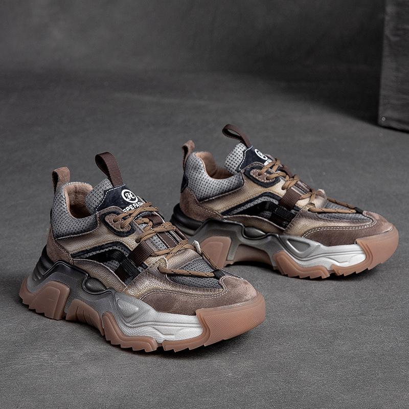 Мода 5 см Натуральная кожа Женские Леди Маффин Дышащие Повседневные Платформа Клиновидная Летняя Весенняя Осенняя Мода Толстая Подошва Кроссовки Обувь 40 коричневый
Мода 5 см Натуральная кожа Женские Леди Маффин Дышащие Повседневные Платформа Клиновидная Летняя Весенняя Осенняя Мода Толстая Подошва Кроссовки Обувь 40 коричневый