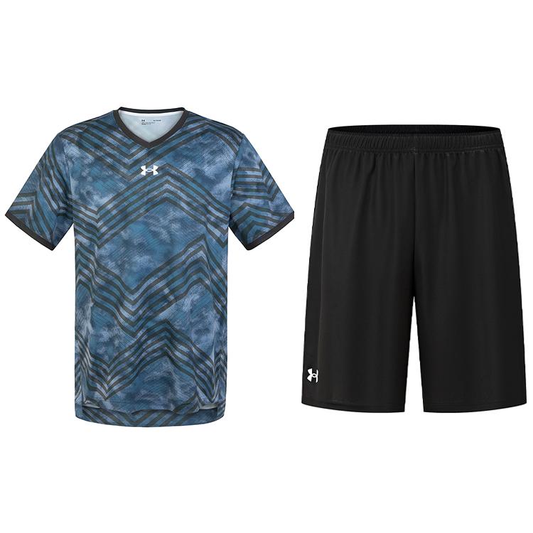 Under Armour Color Block Striped Casual Glow Wicking Pullover Short Sleeve Jersey Shorts Mid Belt Drawstring Shorts Sports Set 23500503-343+24500204-001 M
Under Armour Color Block Striped Casual Glow Wicking Pullover Short Sleeve Jersey Shorts Mid Belt Drawstring Shorts Sports Set 23500503-343+24500204-001 M
