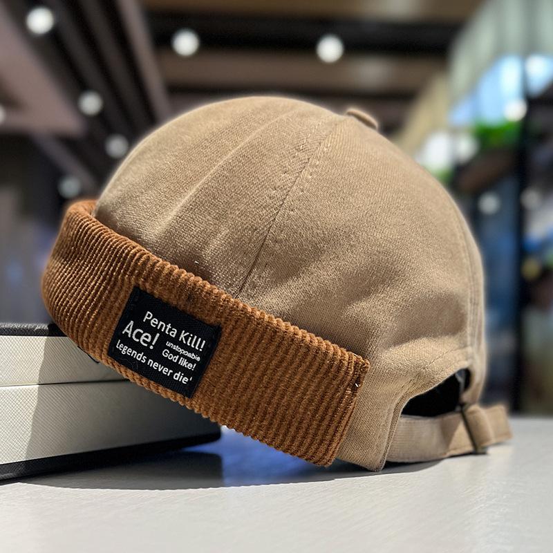 Corduroy brimless beanie hat for women, Japanese street style hip-hop yuppie landlord hat, new trendy vintage hat for men Adjustable
Corduroy brimless beanie hat for women, Japanese street style hip-hop yuppie landlord hat, new trendy vintage hat for men Adjustable